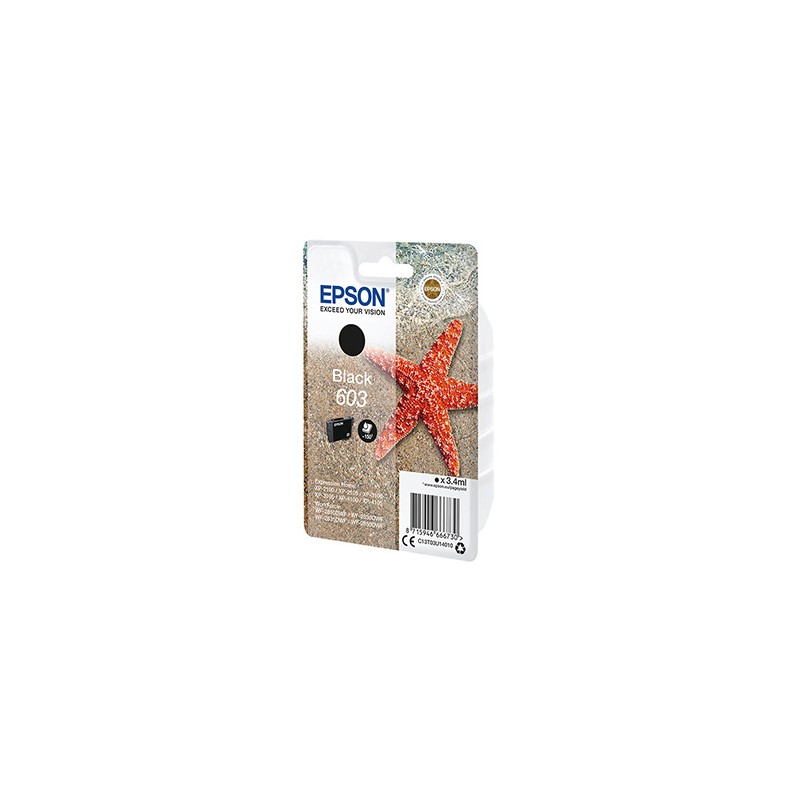 Epson oryginalny ink / tusz C13T03U14020, black, blister z ochroną, 3.4ml