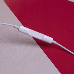 Maxlife słuchawki przewodowe MXEP-04 douszne USB-C 3,5mm białe