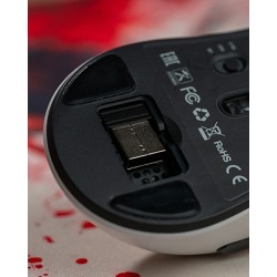 Marvo MONKA RAPID Mysz biała, 12000DPI, Tri-Mode, EOL