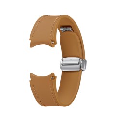 Samsung pasek D-Buckle Hybrid Eco-Leather Band (Normal, M/L) do Samsung Galaxy Watch 6 camel