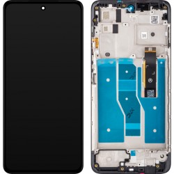 LCD + Panel Dotykowy Motorola Moto G52 5D68C20495 czarny z ramką oryginał