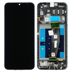 LCD + Panel Dotykowy Samsung Galaxy A14 A145 GH81-23540A GH81-23541A czarny z ramką oryginał