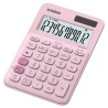 Casio Kalkulator MS 20 UC PK, różowa, 12 miejsc, podwójne zasilanie
