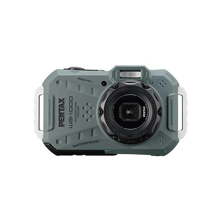 Aparat WG 1000 kompaktní, 4,9-19,6 mm (odpowiednik  35 mm, około 27-108 mm) Pentax, 13,35Mpx, CMOS, 02154, oliwkowy, bardzo wytr