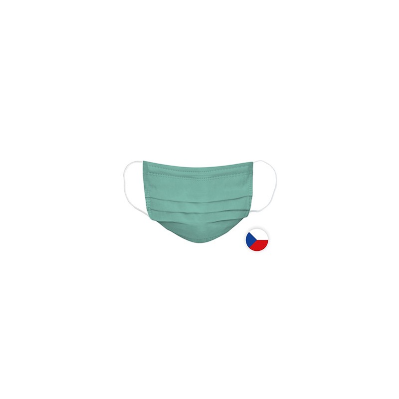 Nano maseczka chirurgiczna, zielona, 5 warstw, L, 50ks, Spurtex, EOL