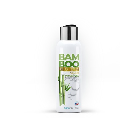 Delikatny żel do prania nanowłókna i bawełny BAMBOO GOLD do maseczek, chust i kominów, 300ml, Nanolab