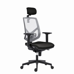 Powerton ERGO TINA Ergonomiczny fotel biurowy, Czarny