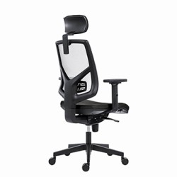 Powerton ERGO TINA Ergonomiczny fotel biurowy, Czarny