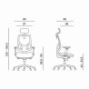 Powerton ERGO TINA Ergonomiczny fotel biurowy, Czarny