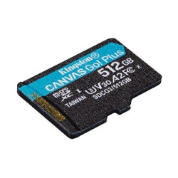 Kingston karta pamięci Canvas Go! Plus, 512GB, micro SDXC, SDCG3/2512GBSP, UHS-I U3, A2, V30
