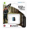 Kingston karta pamięci Canvas Go! Plus, 512GB, micro SDXC, SDCG3/2512GBSP, UHS-I U3, A2, V30