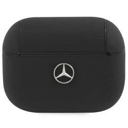 Mercedes etui do AirPods Pro 2 MEAP2CSLBK czarne Leather Metal Logo