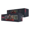 Marvo CM409 EN zestaw klawiatura przewodowa (USB) US, czarna mysz dla gracza, podkładka, klawiatura, do gry, membranowa rodzaj p