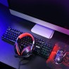 Marvo CM409 EN zestaw klawiatura przewodowa (USB) US, czarna mysz dla gracza, podkładka, klawiatura, do gry, membranowa rodzaj p
