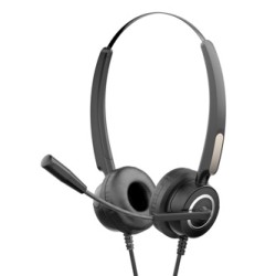 HP DHE-8000 Call Center headset, przewodowa, czarna, USB (2.0), EOL