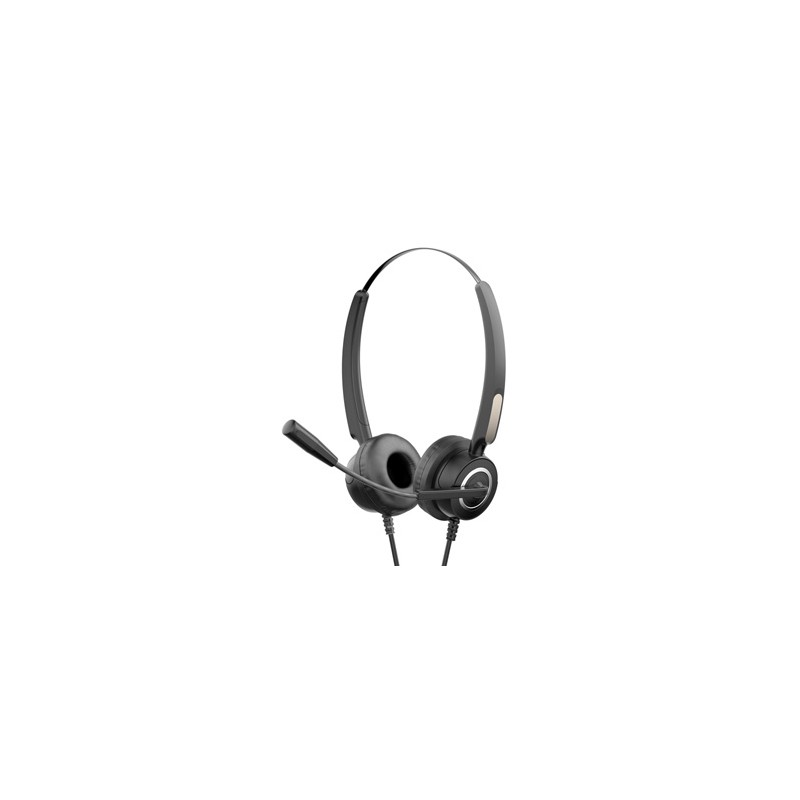 HP DHE-8000 Call Center headset, przewodowa, czarna, USB (2.0), EOL