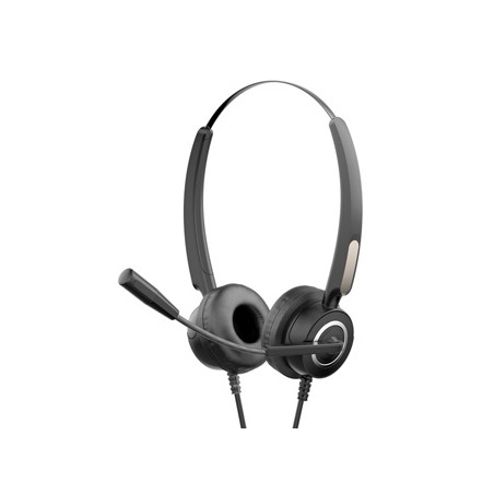 HP DHE-8000 Call Center headset, przewodowa, czarna, USB (2.0), EOL