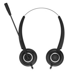 HP DHE-8000 Call Center headset, przewodowa, czarna, USB (2.0), EOL