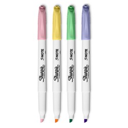 Sharpie, zakreślacz S-Note, mix kolorów, 4szt, kreatywne, EOL