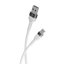 Forever kabel Flexible USB - USB-C 1,0 m 3A biały