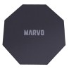 Dla gracza, mata pod fotel, Marvo, GM02, 1100 x 1100 x 2 mm, czarna, antypoślizgowa, EOL