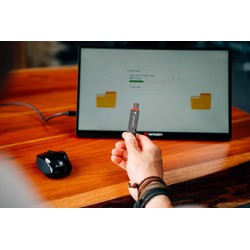 Verbatim USB flash disk, USB C a USB 3.2 Gen 1, 128GB, Dual QuickStick, szary, 32040, USB C, z oczkiem na brelok