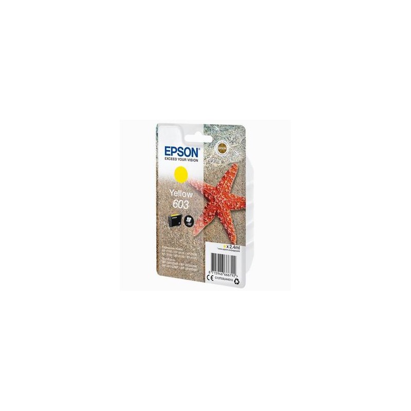 Epson oryginalny ink / tusz C13T03U44020, yellow, blister z ochroną, 2.4ml