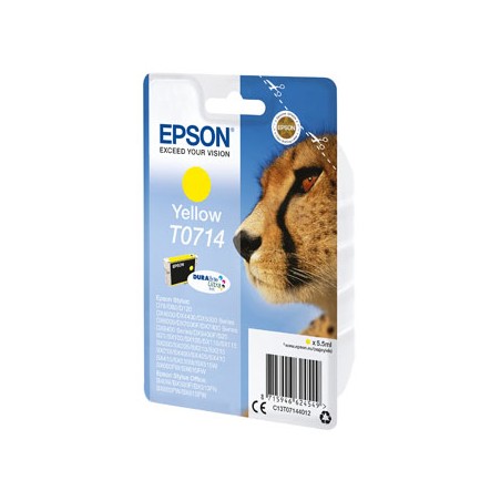 Epson oryginalny ink / tusz C13T07144022, yellow, blister z ochroną, 5,5ml, expirace 12/2025