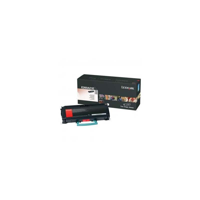 Lexmark oryginalny toner E260A21E, black, 3500s