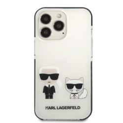 Karl Lagerfeld nakładka do iPhone 13 Pro KLHCP13LTPEKCW czarna hard case Iconic Karl & Choupette
