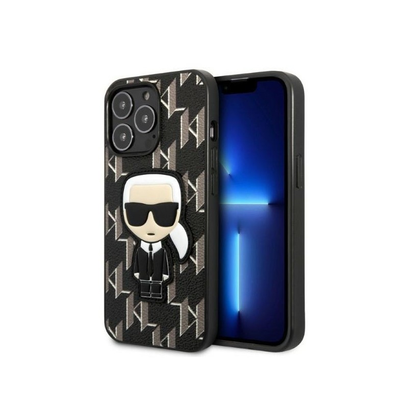 Karl Lagerfeld nakładka do iPhone 13 Pro KLHCP13LPMNIKBK czarna hard case Monogram Iconic Karl