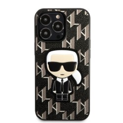 Karl Lagerfeld nakładka do iPhone 13 Pro KLHCP13LPMNIKBK czarna hard case Monogram Iconic Karl