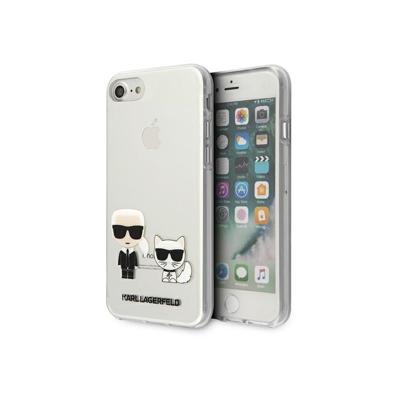 Karl Lagerfeld nakładka do iPhone 7 Plus / 8 Plus KLHCI8LCKTR przeźroczyste hard case Karl & Choupette