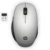 HP 300 Dual Mode Mysz bezprzewodowa, srebrno-czarna, 3600DPI