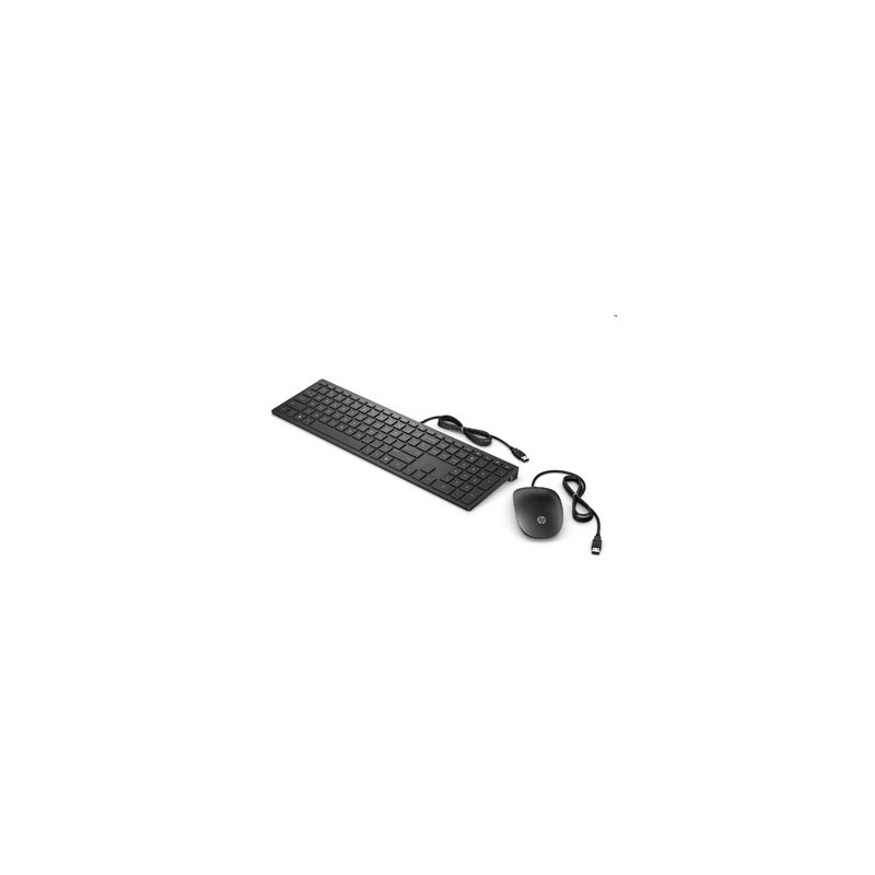 HP Pavilion Deskset 400 zestaw klawiatura przewodowa (USB) CZ, czarna
