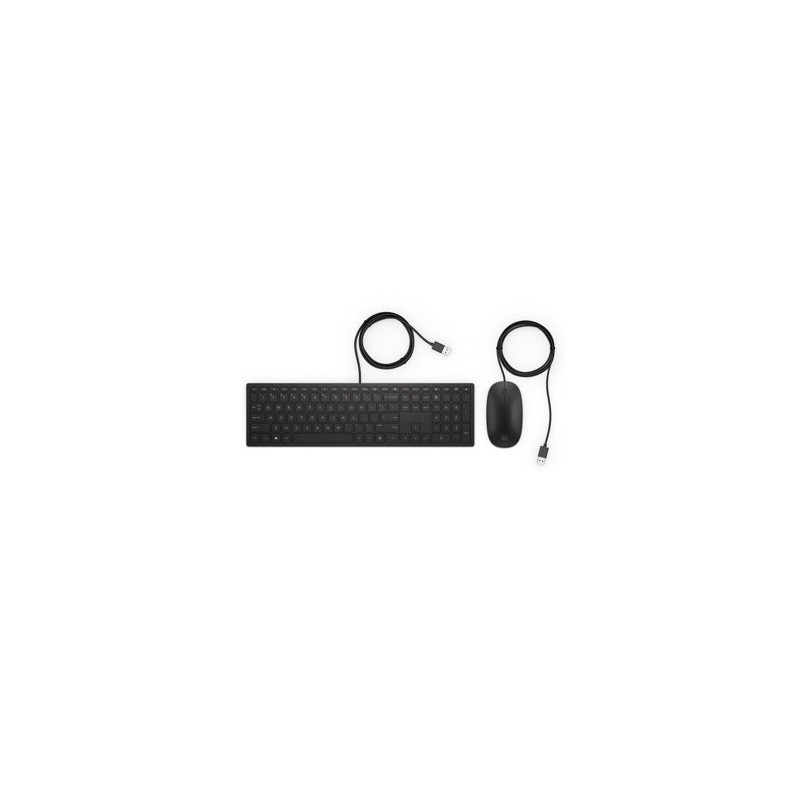 HP Pavilion Deskset 400 zestaw klawiatura przewodowa (USB) SK, czarna