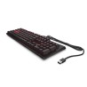 HP Omen by HP Encoder klawiatura przewodowa (USB) CZ/SK, czerwona do gry, mechaniczna podświetlana rodzaj