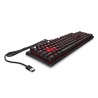 HP Omen by HP Encoder klawiatura przewodowa (USB) CZ/SK, czerwona do gry, mechaniczna podświetlana rodzaj
