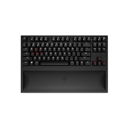 HP Omen Spacer TKL klawiatura bezprzewodowa US, czarna integrovaná, do gry, mechaniczna podświetlana rodzaj 2.4 [GHz]