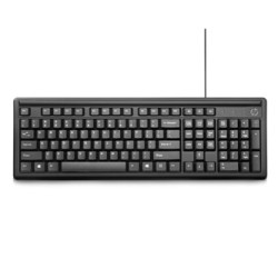 HP 100 Klawiatura USB CZ, czarna klasyczna