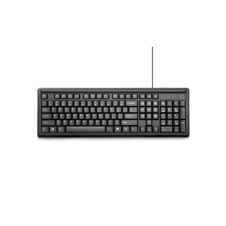 HP 100 Klawiatura USB CZ, czarna klasyczna
