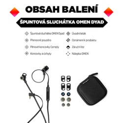 HP OMEN Dyad słuchawki z mikrofonem, przewodowa, czarna, douszne typ 3.5 mm jack