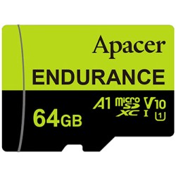 Apacer  Endurance V30 A1, 64GB, micro SDXC, AP64GEDM1D05-R, UHS-I U3 (Class 10)