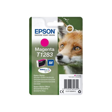 Epson oryginalny ink / tusz C13T12834022, T1283, magenta, blister, 3,5ml