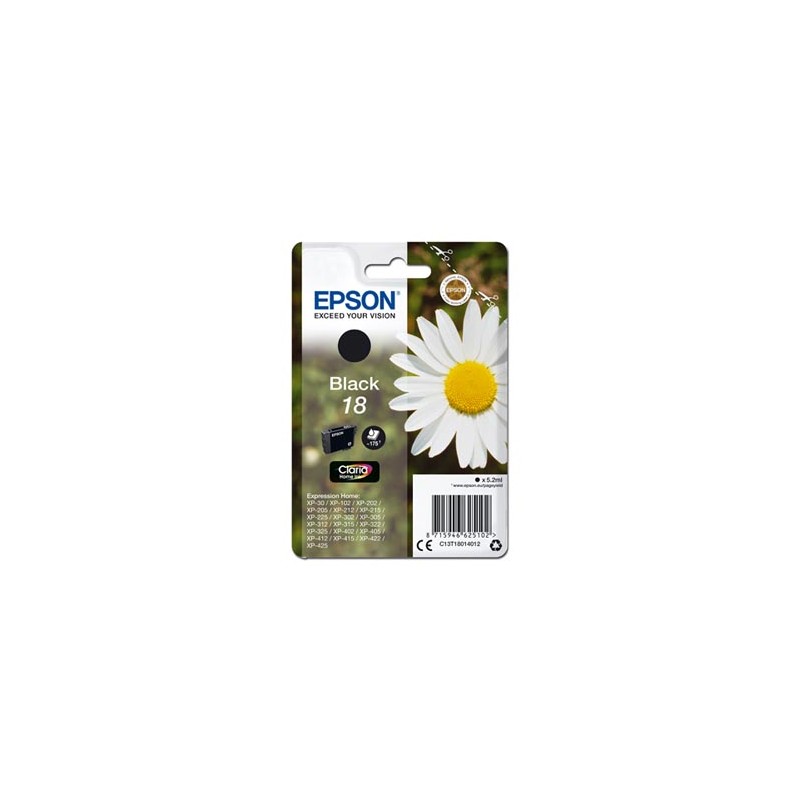 Epson oryginalny ink / tusz C13T18014012, T180140, black, 5,2ml
