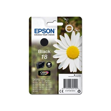 Epson oryginalny ink / tusz C13T18014012, T180140, black, 5,2ml