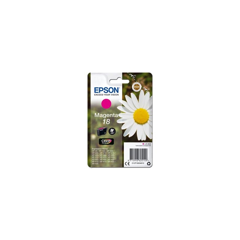 Epson oryginalny ink / tusz C13T18034012, T180340, magenta, 3,3ml
