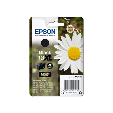 Epson oryginalny ink / tusz C13T18114012, T181140, 18XL, black, 11,5ml