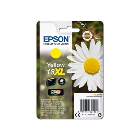 Epson oryginalny ink / tusz C13T18144012, T181440, 18XL, yellow, 6,6ml
