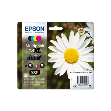 Epson oryginalny ink / tusz C13T18164012, T181640, 18XL, CMYK, 3x6,6/11,5ml